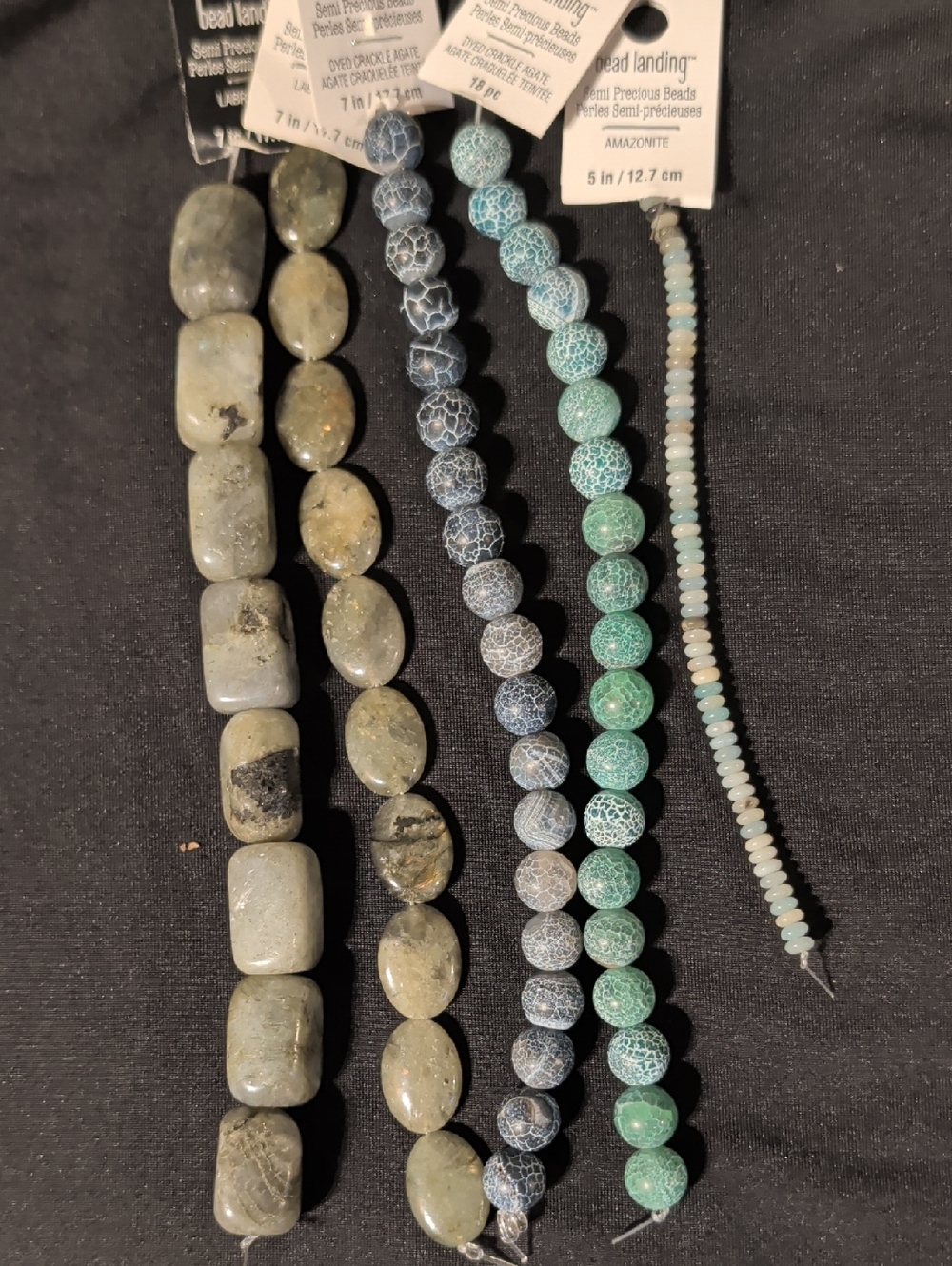 Giant Lot of NWT Bead Strands: 135+ Semi-precious, Glass, Ceramic, Metal & Shell - Picture 13 of 17